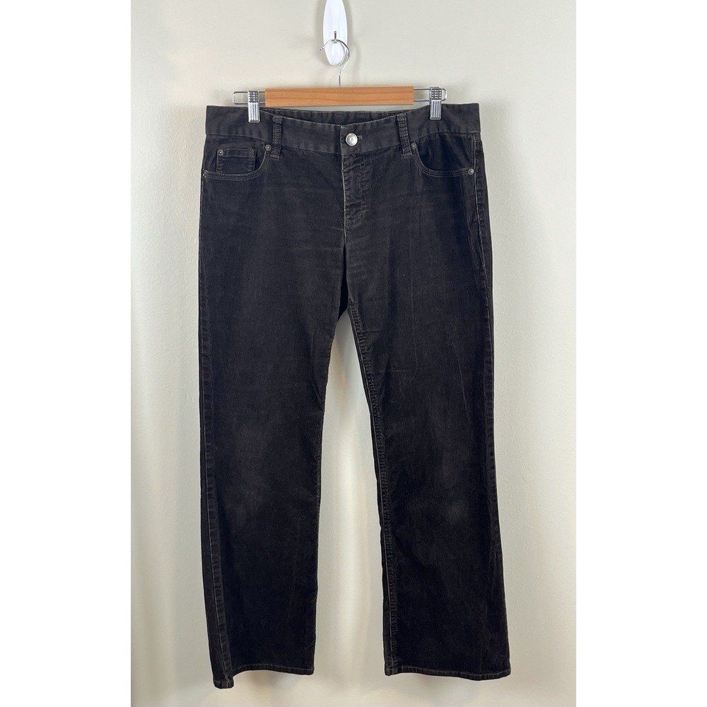 J Crew Favorite Fit Womens Sz 10S Chocolate Brown‎ Corduroy Pants Y2K